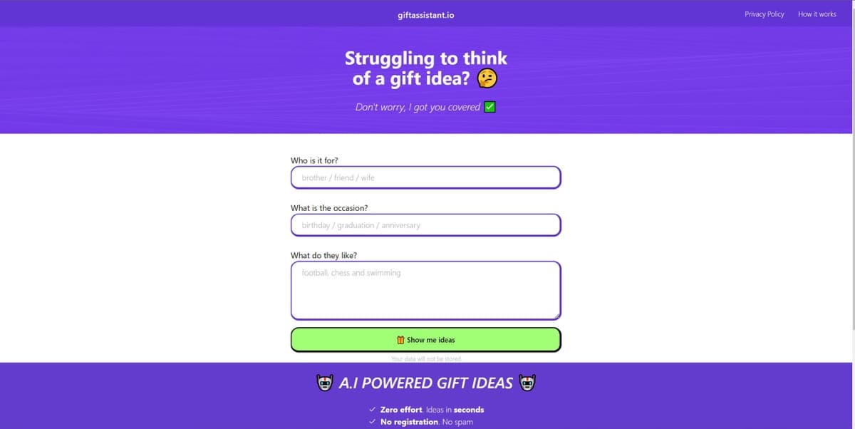 Giftassistant