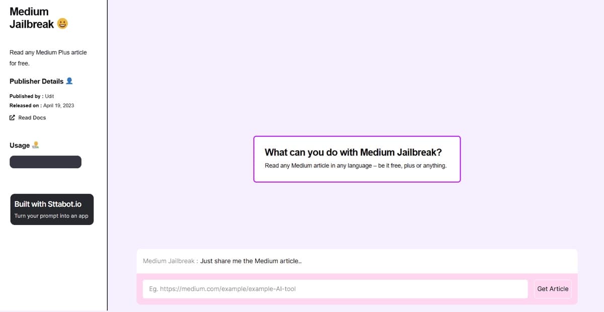 Medium Jailbreak