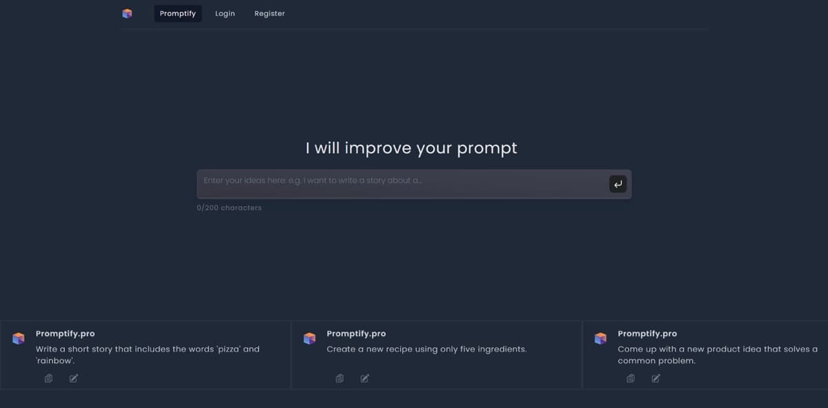 Promptify Editor