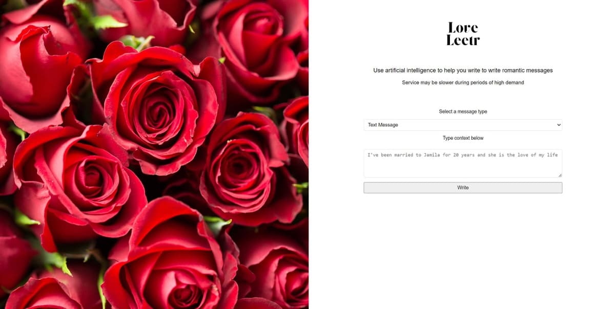 Love leetr