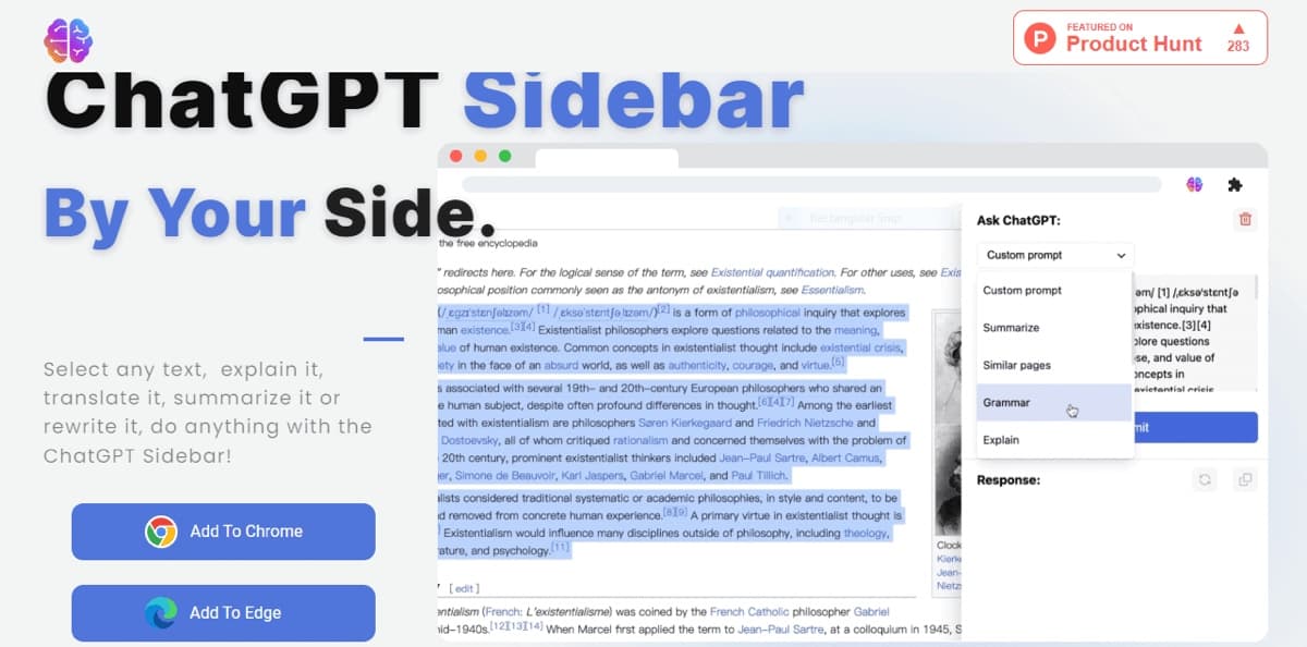 ChatGPT Sidebar