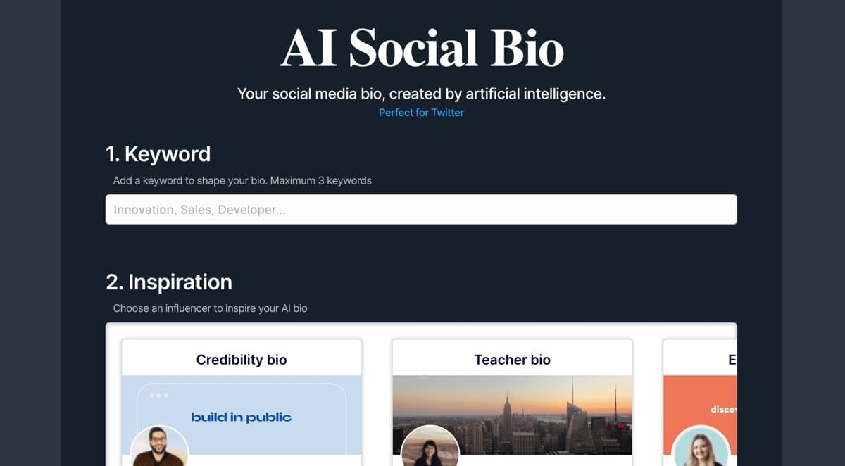 AI Social Bio