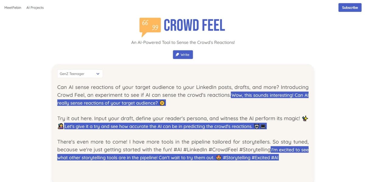 Crowd Feel